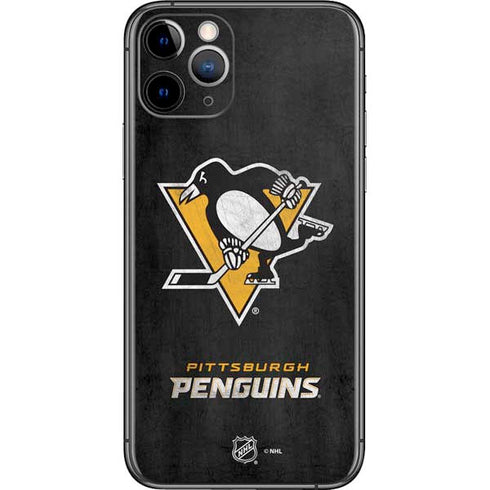 NHL Pittsburgh Penguins Distressed iPhone 11 Pro Skin